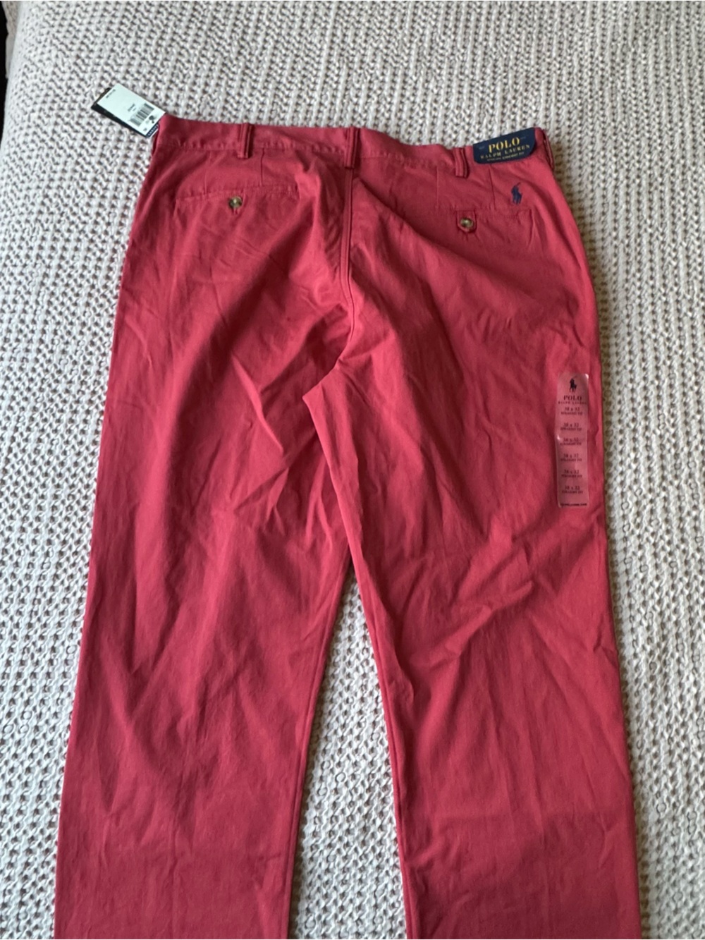 Polo Ralph Lauren Men's Straight-Fit Washed Stretch Chino Pants 38x32 Red NWT - Picture 3 of 10